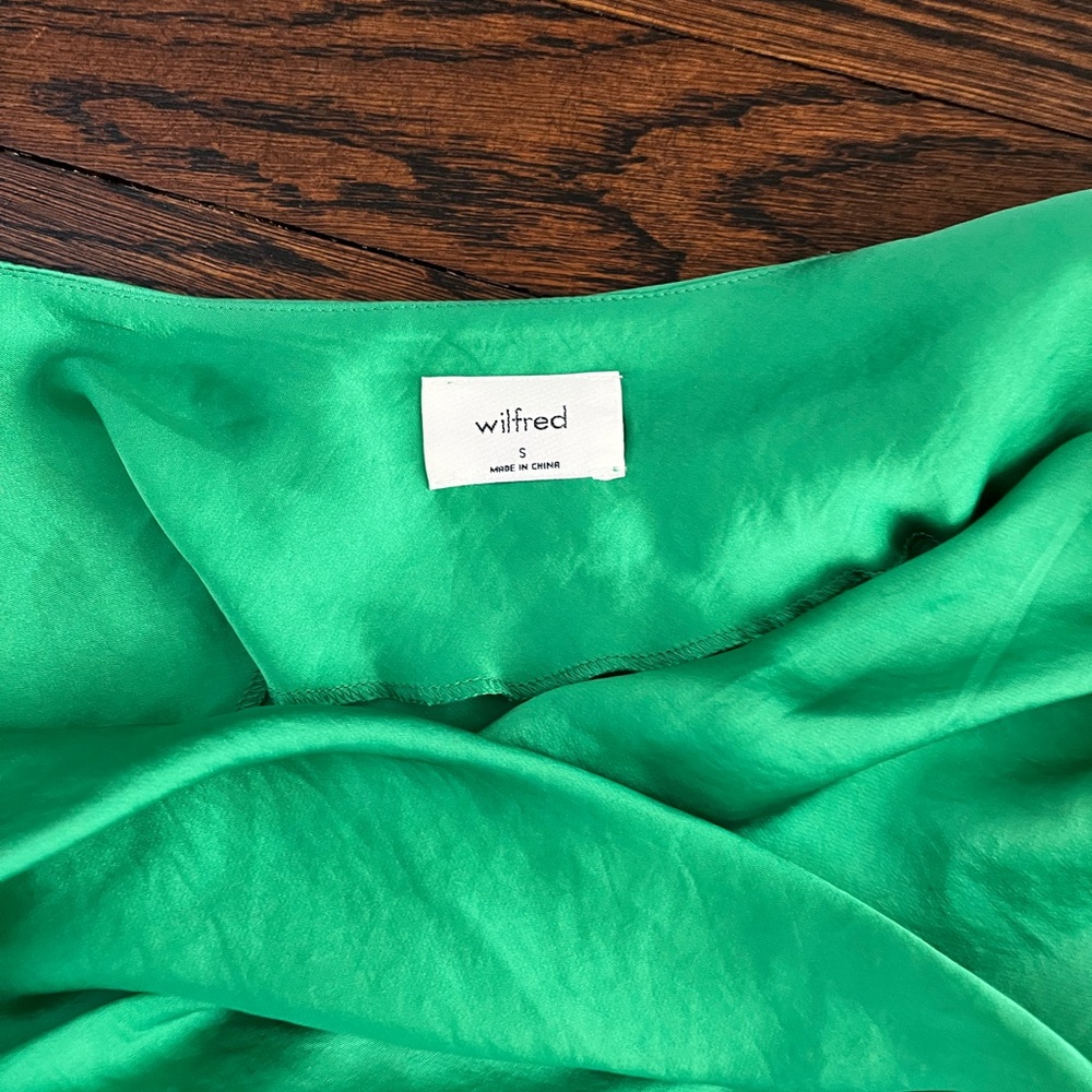Wilfred Green Satin Top